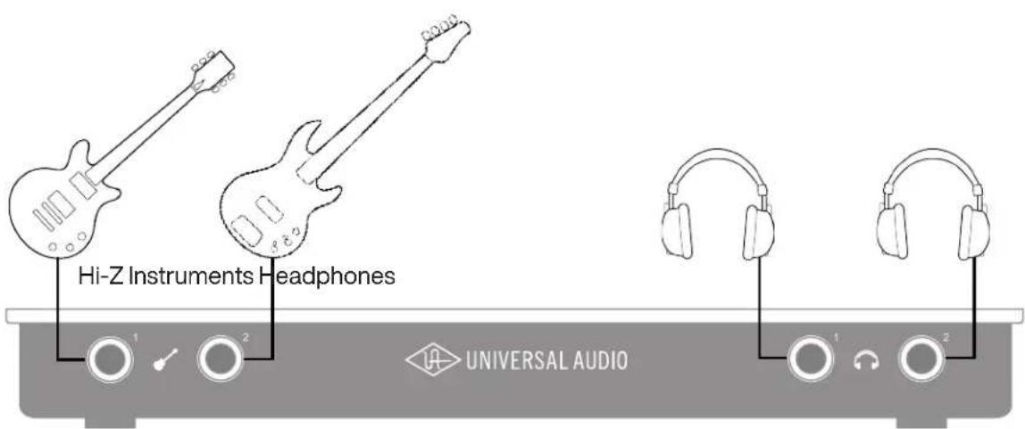 Hi-Z Instruments Headphones UNIVERSAL AUDIO