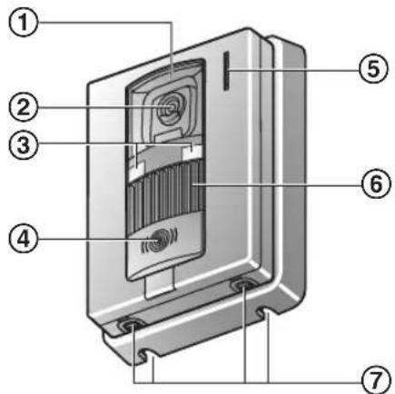 Labeled diagram of a device interior with numbered components for identification.