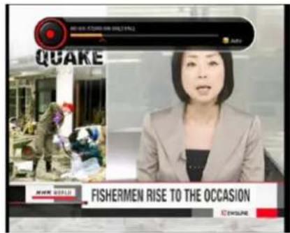 QUAKE FISHERMEN RISE TO THE OCCASION