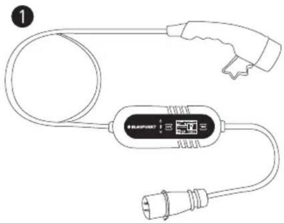 BLAUPUNKT P3P6MT2 - Introduktion til den bærbare EV-oplader (Mode 2) - 1