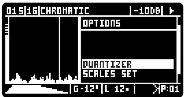 01516 CHROMATIC -10DB OPTIONS QUANTIZER SCALES SET G-12' L 12. P:01
