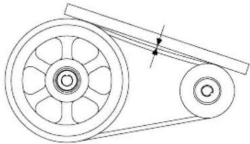Simpson TM2810241E - Mesurer la déflexion de la courroie - 2