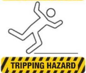 TRIPPING HAZARD