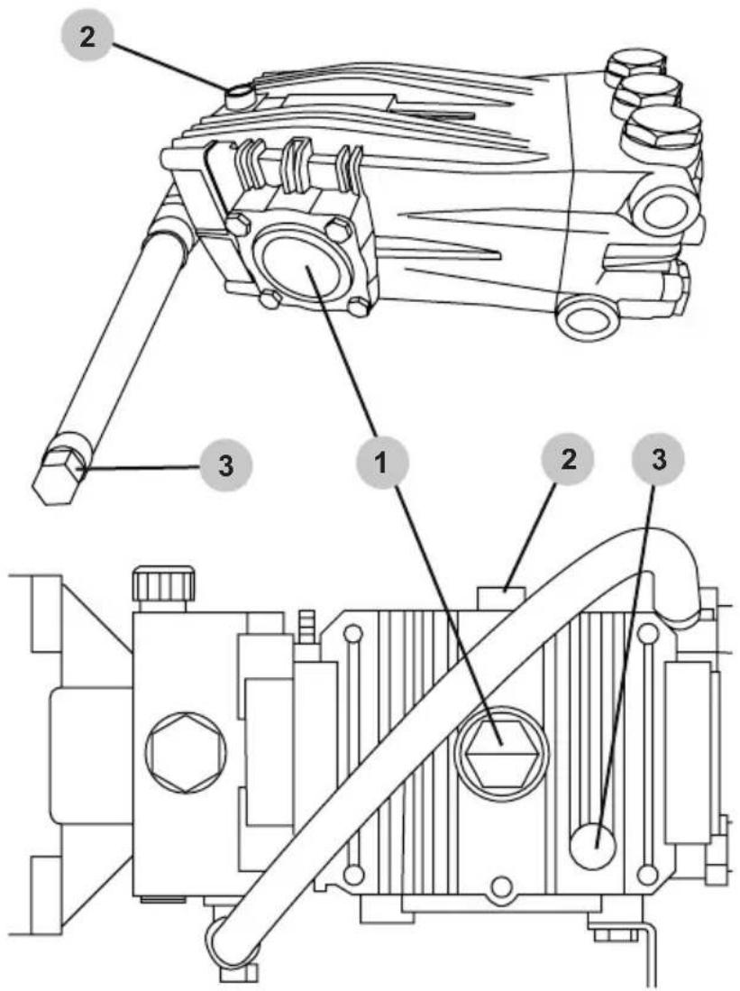 Technical diagram of a mechanical assembly with numbered components for identification