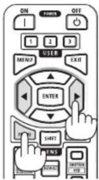 ON POMS OFF 1 2 3 MENU EXIT USER ENTER SHIFT TENS RETURN SWITCHEN USB