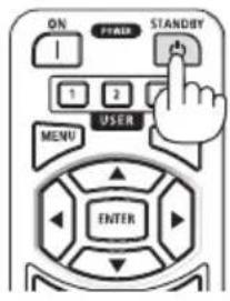 ON FIRST STANDSBY 1 2 USER MENU ENTER