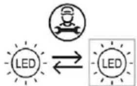 graph LR A["LED"] <--> B["LED"]