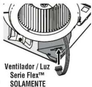 Ventilador / Luz Serie Flex™ SOLAMENTE