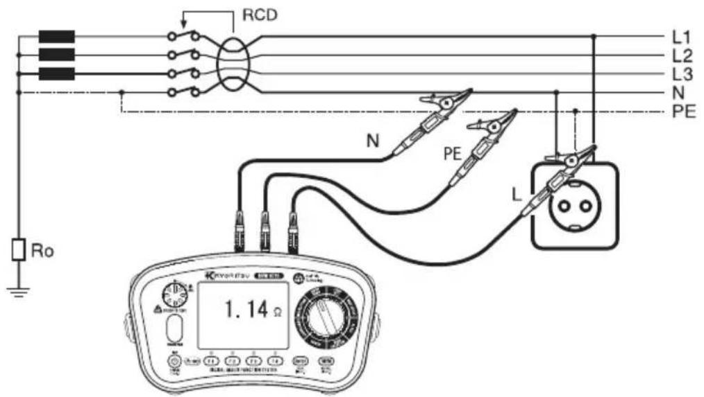 RCD L1 L2 L3 N PE N PE L Ro 1.14 Ω