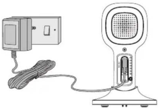 Luvion Essential Connect Crib - Anschließen der Stromversorgung für die Kamera (Babyeinheit) - 1