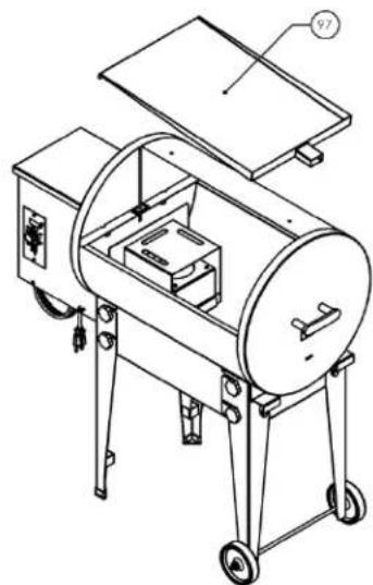 TRAEGER BBQ155.02 - INSTALL GREASE DRAIN PAN: - 2