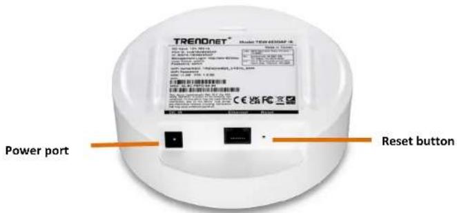 TREADNET Model 1004-02004.16 Power port Reset button