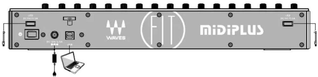 LED DC 5V/0.3A WAVES DC 12V/2.3A LED FIT MiDiPLUS LED DC 5V/0.3A