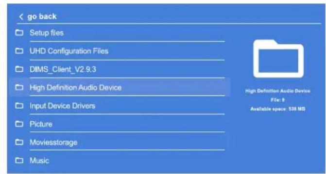 go back Setup files UHD Configuration Files DIMS_Client_V2:9.3 High Definition Audio Device Input Device Drivers Picture Moviesstorage Music High Definition Audio Device File: 8 Available space: 534 MB