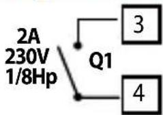 2A 230V 1/8Hp Q1 3 4