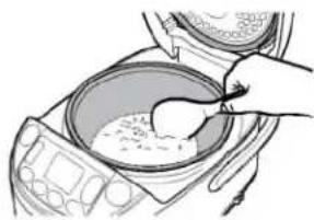 Zojirushi Umami NL-GAC18 - Loosen and level the surface of the rice that is being kept warm. - 1