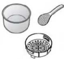 Zojirushi Umami NL-GAC18 - Inner Cooking Pan (→ pg. 6)/Spatula/Steaming Basket - 1