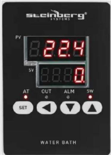 steinberg® SYSTEMS PV 8.2.9 SV 8.8.0 AT OUT ALM SW SET WATER BATH