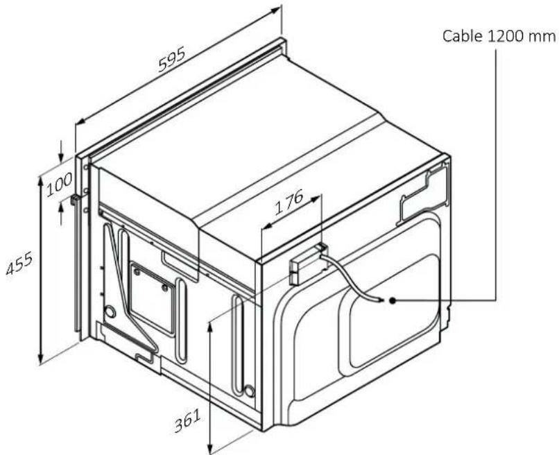 595 100 455 176 361 Cable 1200 mm