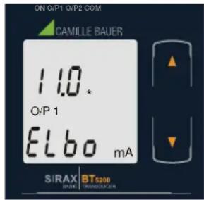 ON O/P1 O/P2 COM CAMILLE BAUER 1.0* O/P 1 ELbo mA SIRAX BT5300 BANK TRANSFER/ACR