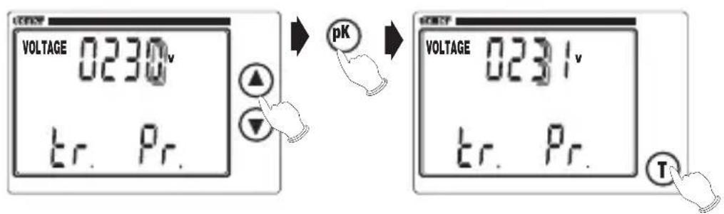 VOLTAGE 0230v tr. Pr. pK VOLTAGE 0231v tr. Pr. T