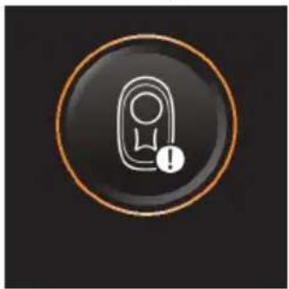 Circular icon with a stylized white figure and exclamation mark inside a black circle (no text or symbols)