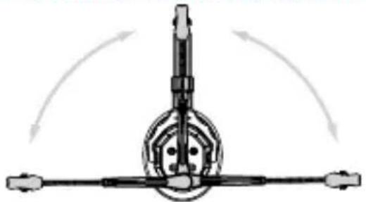 Diagram of a mechanical assembly with rotating components and directional arrows (no text or symbols)