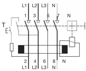L1 L2 L3 N 1 3 5 7 N T E 2 4 6 8 N L1 L2 L3 N