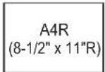 SHARP BP-70M75 - THE DEFINITION OF "R" IN PAPER SIZE - 1