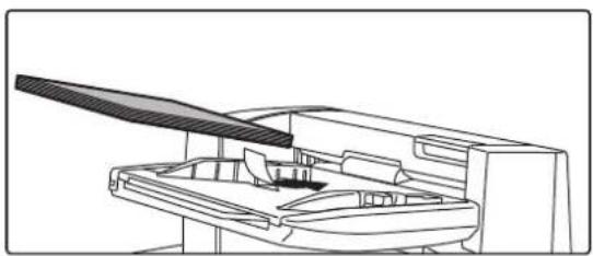 Technical line drawing of a mechanical device with a handle and internal components (no text or symbols)