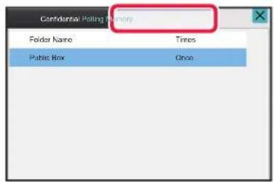 Confidential Polling Summary Folder Name Times Public Box Once
