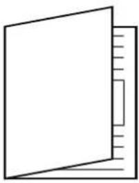 Simple line drawing of a blank document or folder with no text, numbers, or symbols