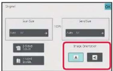 Original Scan Size 100% Send Size Auto Image Orientation A B