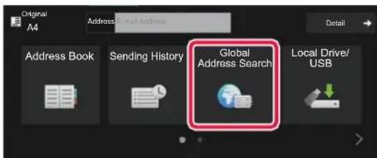 Original A4 Address Email Address Detail Address Book Sending History Global Address Search Local Drive/ USB