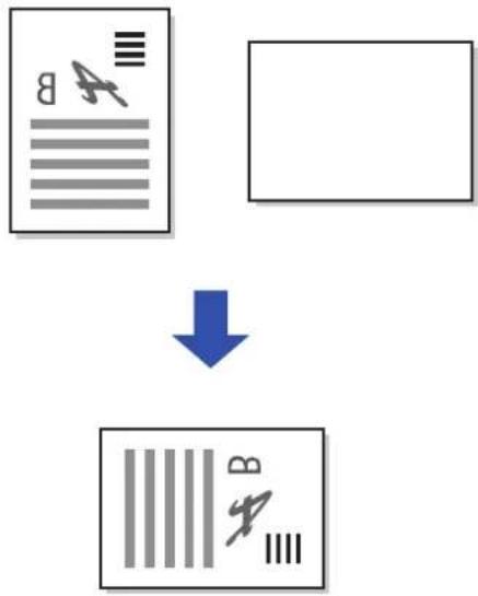 graph TD A["Document with letter B"] --> B["Barcode output"] C["Blank"] --> B