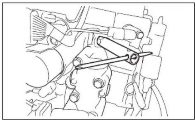 Technical line drawing of an engine cylinder assembly (no text or labels)
