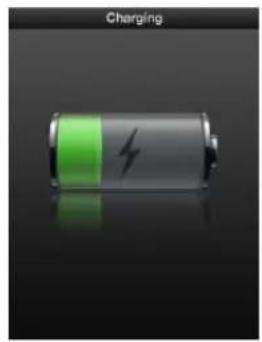 Battery icon with green and gray segments and a lightning bolt symbol (no text or numbers)