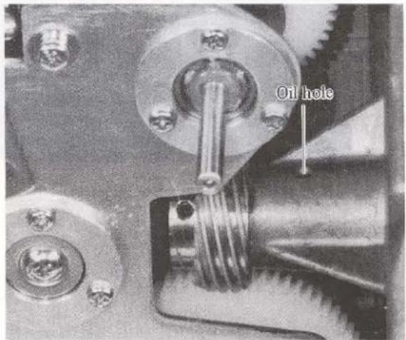 Oil hole