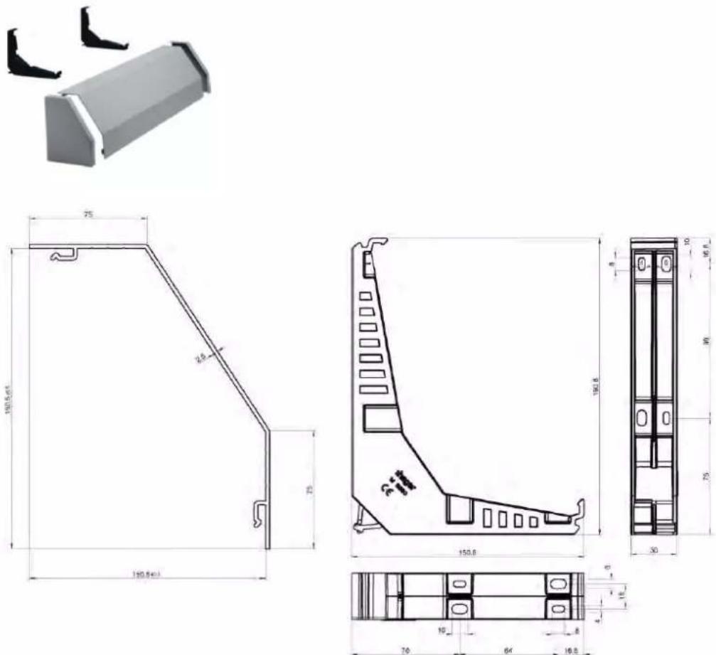 HAGER FR03S - Cable management duct - 1