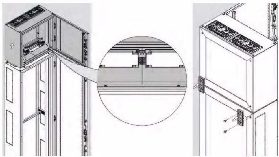 HAGER FR03S - Connection of 2 enclosures on top of each other - 1