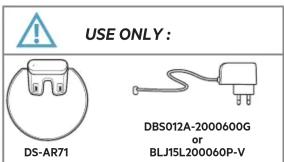 UTILISER UNIQUEMENT : DS-AR71 DBS012A-2000600G ou BLJ15L200060P-V