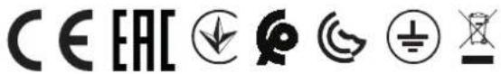 CE EAC ⏻ φ ⊕ ±