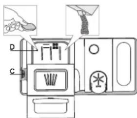 FRANKE FDW 613 E5P E - REMPLIR LE DISTRIBUTEUR DE DÉTERGENT - 1