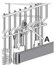 FRANKE FDW 613 E5P E - DE HOOGTE VAN HET BOVENSTE REK AFSTELLEN - 1