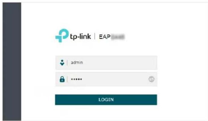 tp-link | EAP. admin. ...... LOGIN