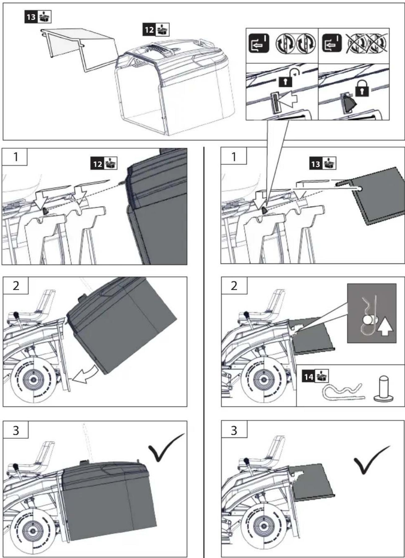 graph TD A["13: Assembly"] --> B["12: Rear assembly"] B --> C["1: Breaker"] C --> D["13: Close"] D --> E["2: Assembly with wheel"] E --> F["2: Rear assembly with wheel"] F --> G["3: Inspection check"] G --> H["3: Review/Exposure"]