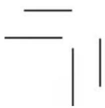 Simple geometric lines with no text or symbols