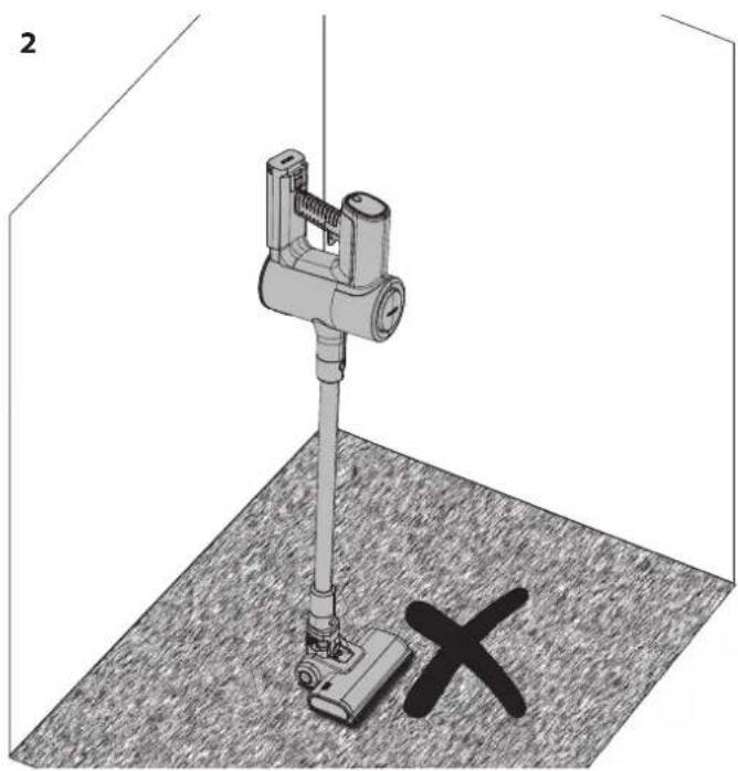 3D diagram of a mechanical device mounted on a textured floor, with a cross symbol at the base (no text or labels)