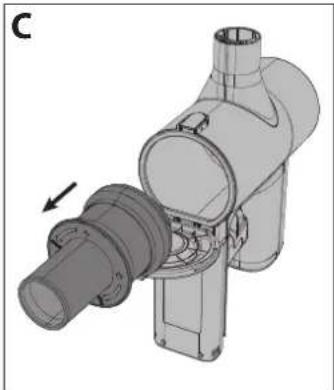 3D technical illustration of a mechanical pipe assembly with no visible text or symbols.