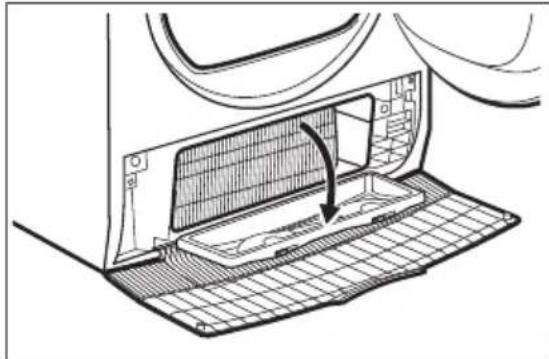 Technical line drawing of a car air vent with mesh insulation and ventilation duct (no text or symbols).